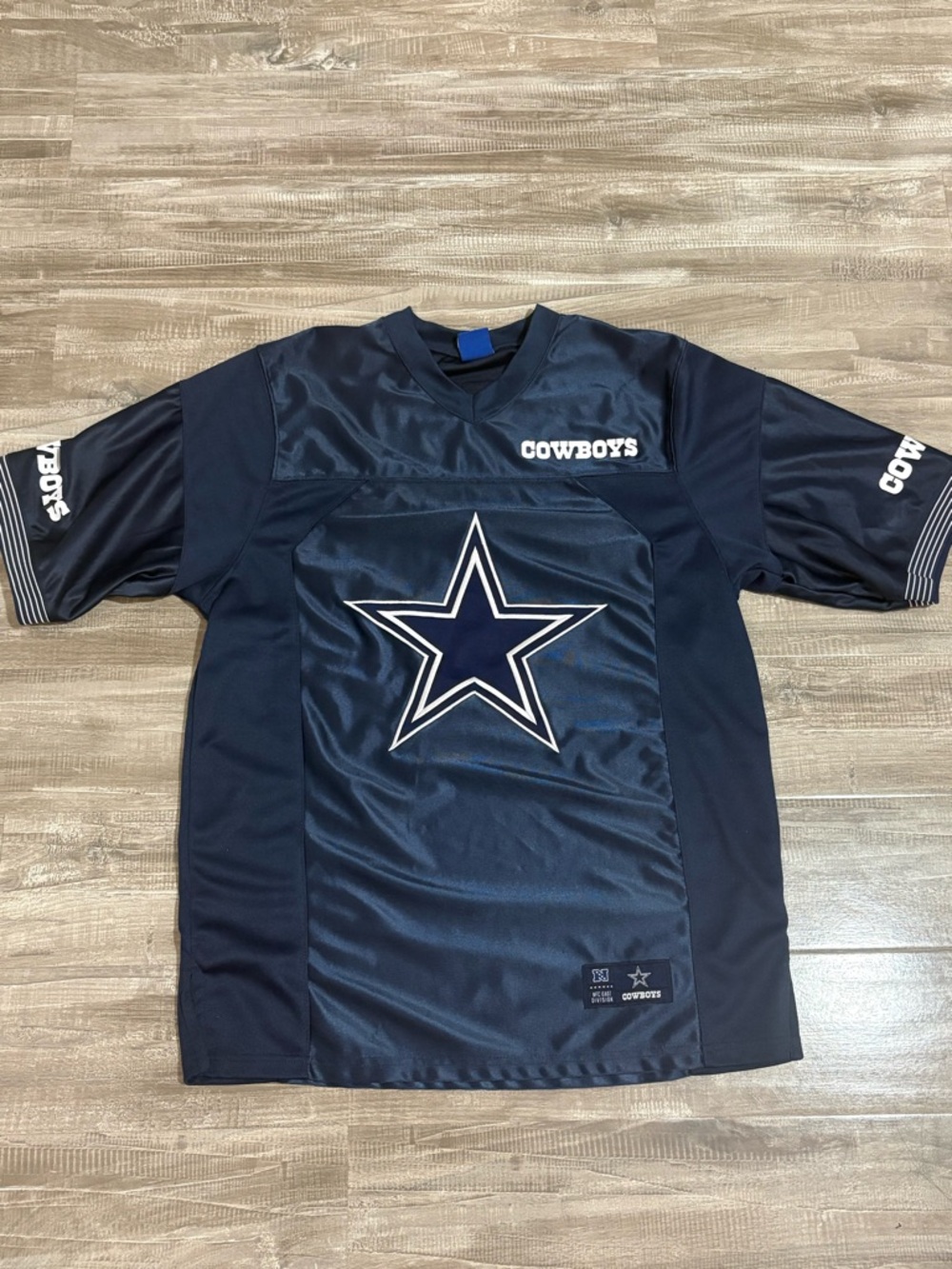 ! NEW ! NFL Unisex Dallas Cowboys Navy Oversized Small Football Jersey Logo
